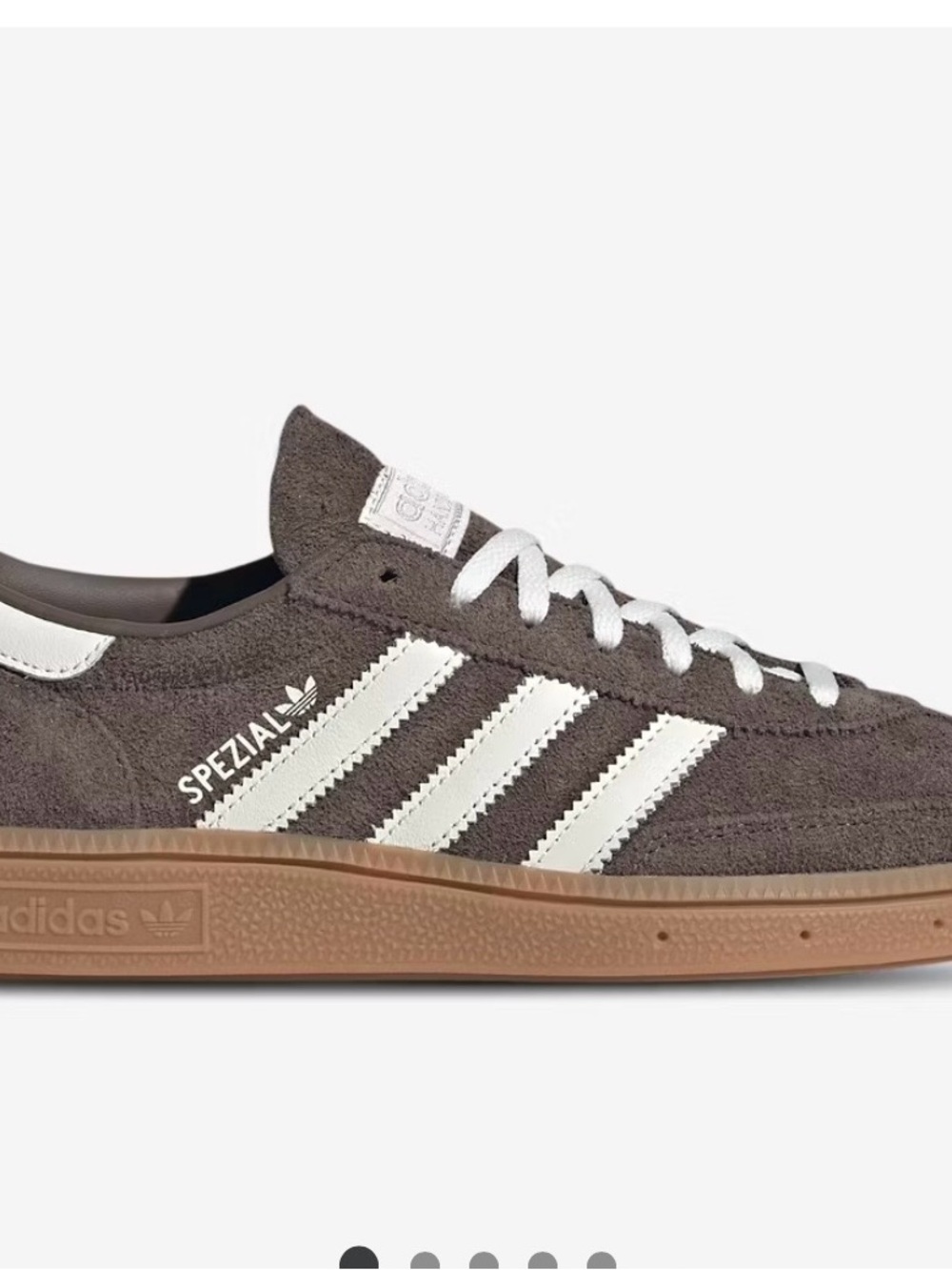 adidas Spezial Women's Suede Sneakers in Brown and White